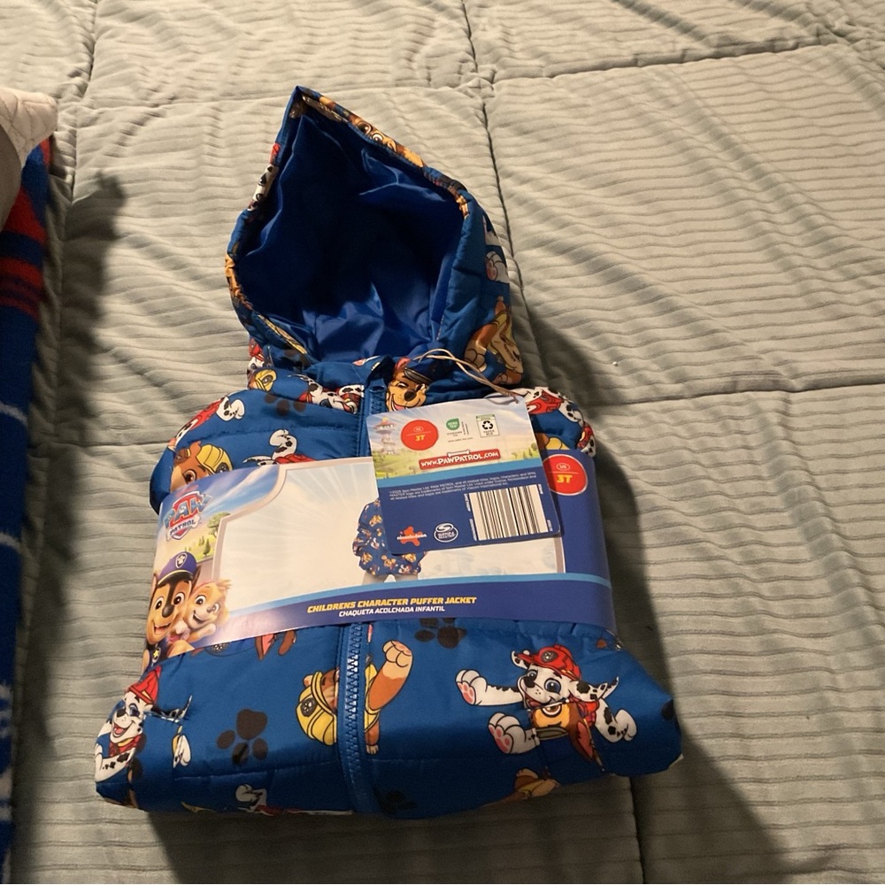 Paw Patrol Blue Puffer Jacket for Kids